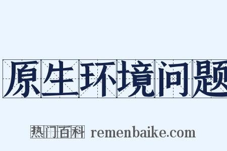 原生环境问题是什么意思的图片